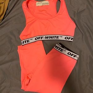 Off white 100% authentic sports apparel set
